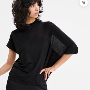 Asymmetrical Black Women's Blouse